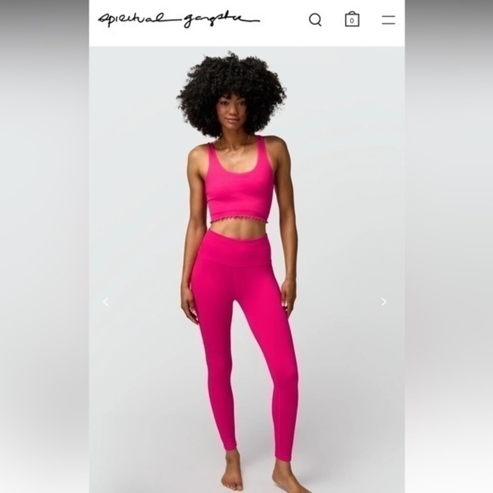 Spiritual Gangster love sculpt seamless 7/8‎ legging XS retail $78